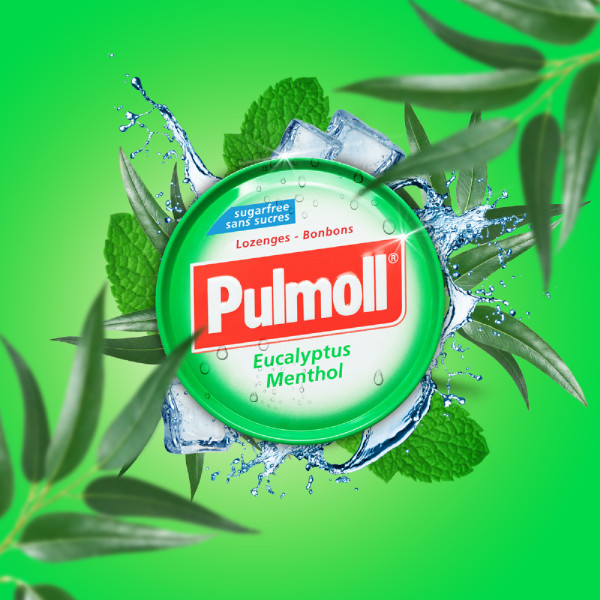 Pulmoll Eucalipto + Mentol Pastilhas s/ Açucar - 45g