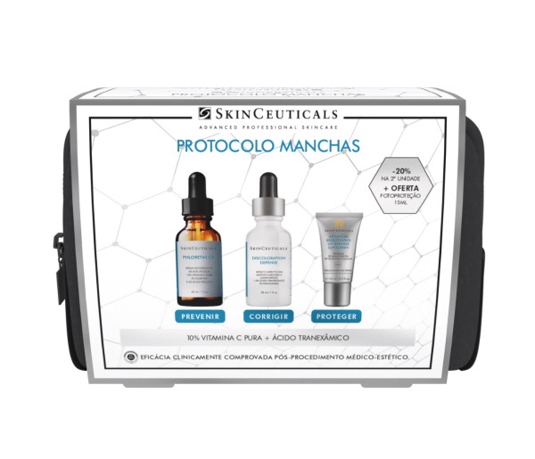 SkinCeuticals Phloretin CF + Discoloration Defense + Advanced Brightening . Coffret