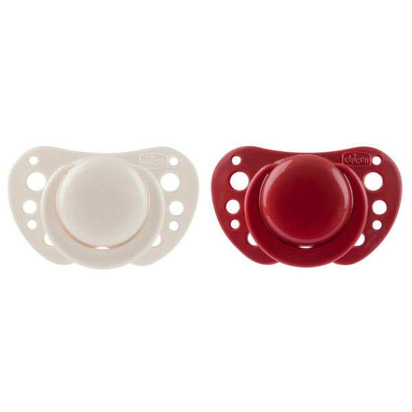 Chicco Chupeta Physio Air_ Vermelho _ 6-16M (x2 unidades)