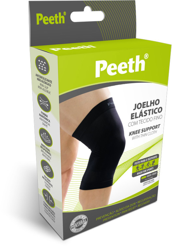 Peeth Joelho Elastico_ Tecido Fino_ref. 351 _Preto_ Tam. 4