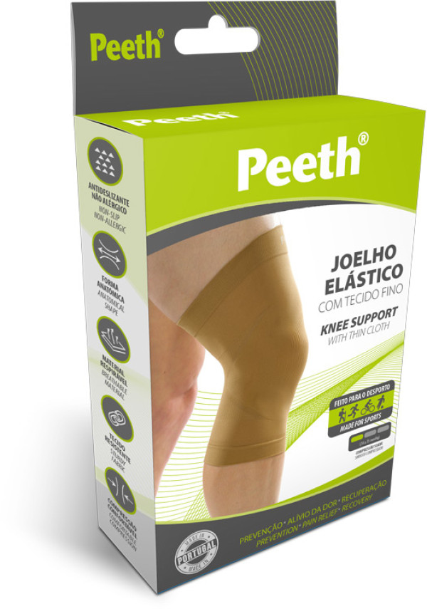 Peeth Joelho Elastico_ Tecido Fino_ref. 350 _Beje_ Tam.. 5