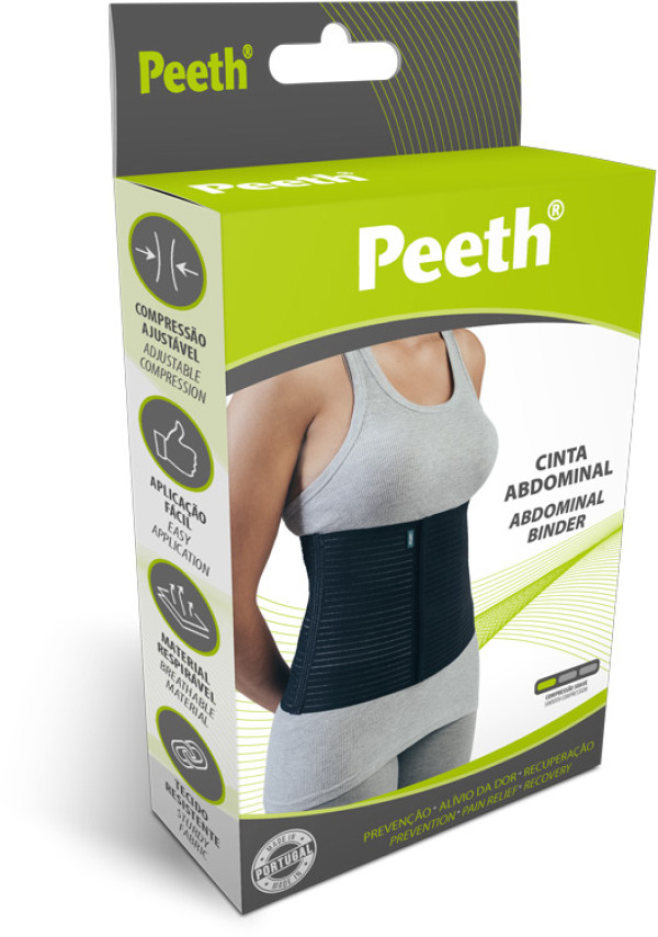 Peeth Cinta Abdominal _ Preta _ Tam. L