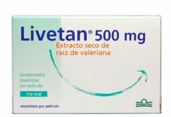 Livetan, 500 mg (x20 comprimidos revestidos)