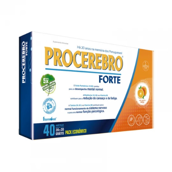 Procerebro Forte  - 10ml ( 20+20 ampolas bebíveis)