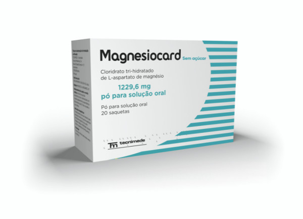 Magnesiocard sin azúcar, 1229,6 mg x 20 sobres de solución oral en polvo