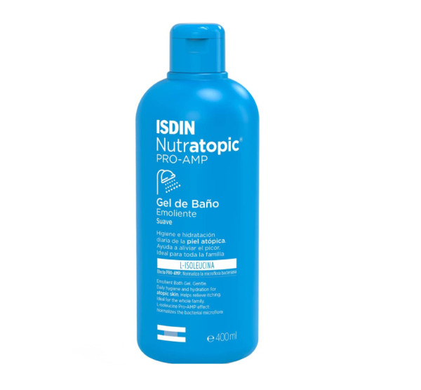 ISDIN Nutratopic Gel Banho Emoliente 400ML - Gel de banho emoliente para pele atópica
