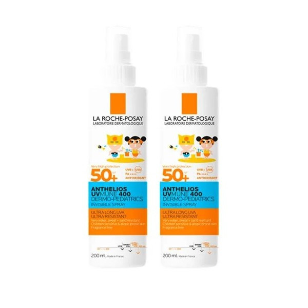 La Roche Posay Anthelios Dermo Pediatrics Spray Invisivel SPF50+ - 200ml (Pack Duplo)