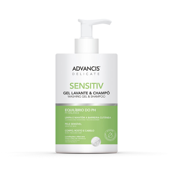 Advancis Delicate Sensitiv Gel Lavagem/Champô - 500ml