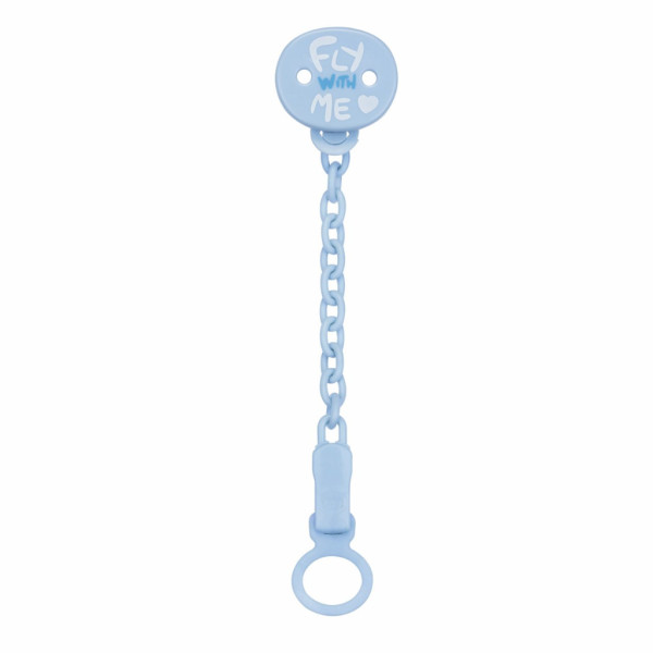 Chicco Clip Chupeta_ Azul_ 0M+