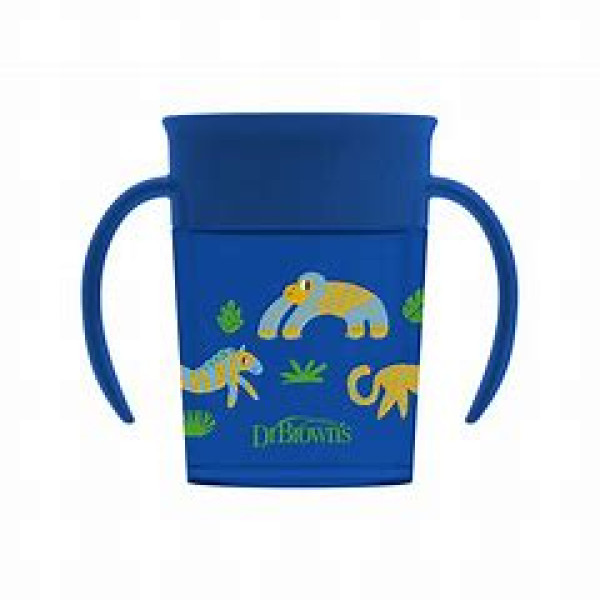 Dr Browns Cheers 360º Copo Sem Bocal - 200ml (Azul) 6meses+