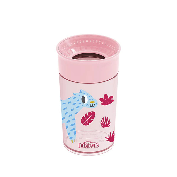 Dr Browns Cheers 360º Copo Sem Bocal - 300ml (Rosa) 9meses+