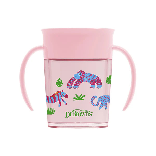 Dr Browns Cheers 360º Copo Sem Bocal - 200ml (Rosa) 6meses+