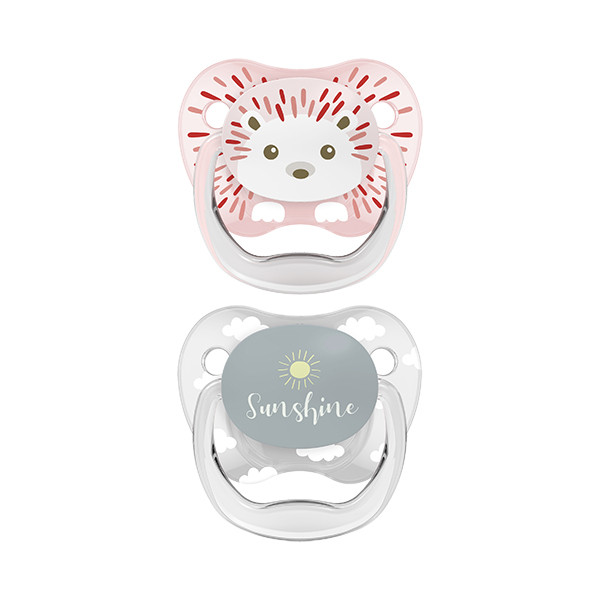 Dr Browns Prevent Chupeta Animais_ Girl_ Silicone_ 0-6meses (x2 unidades)