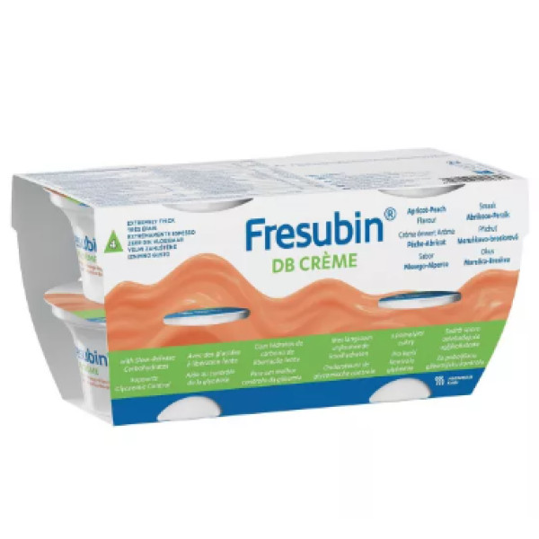Fresubin DB_ Crema de PÊSSEGO & ALBARICOQUE - 125g (x4 unidades)