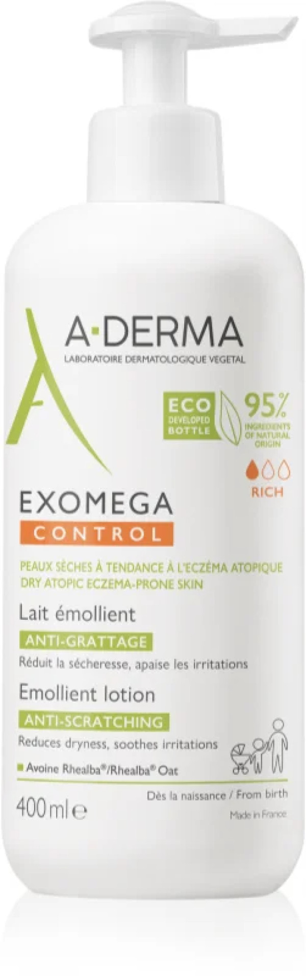 A-Derma Exomega Control Leite Emoliente - 400ml
