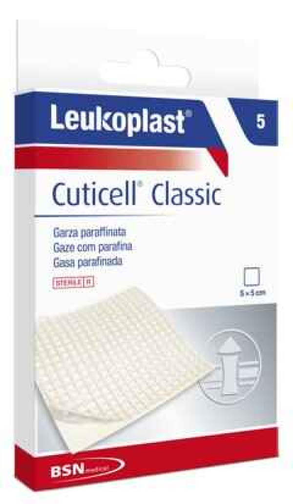 Cuticell Classic Compressa Gaze Parafinada_ 5X5cm (x5 unidades)