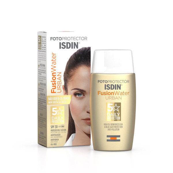ISDIN Fotoprotector Fusion Water URBAN SPF30 50ML - Protetor solar facial para ambientes urbanos