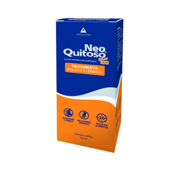 Neo Quitoso Plus Solução Cutânea Piolhos Lêndeas - 100ml
