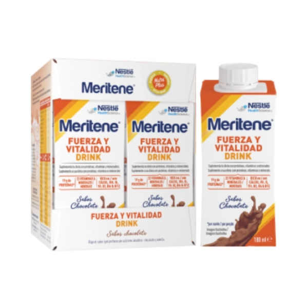 Meritene Força Vital Drink Chocolate - 180ml (x4 unidades)