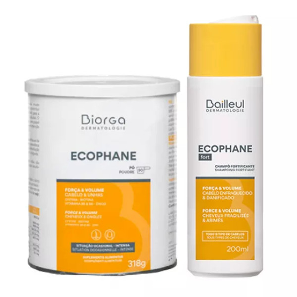 Ecophane Pó (x90 Doses) + Oferta Champô fortificante - Biorga - 200ml