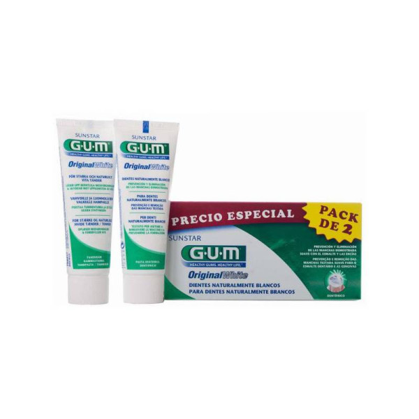 Gum Orig White Pack Pasta Dentifirca - 75ml (Pack Duplo)