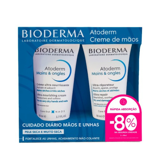 Bioderma Atoderm Creme Mãos - 50ml (Pack Duplo)