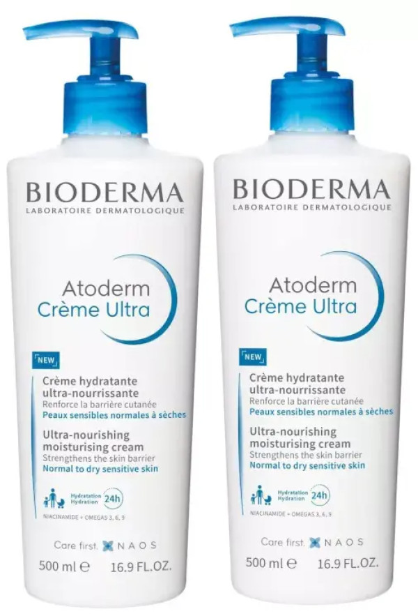 Atoderm Bioderma Crema Ultra-hidratante - 500ml (DUO)