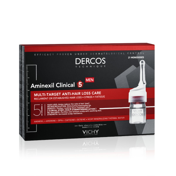 Dercos Aminexil Clinical Hombre Ampollas (x21 unidades)