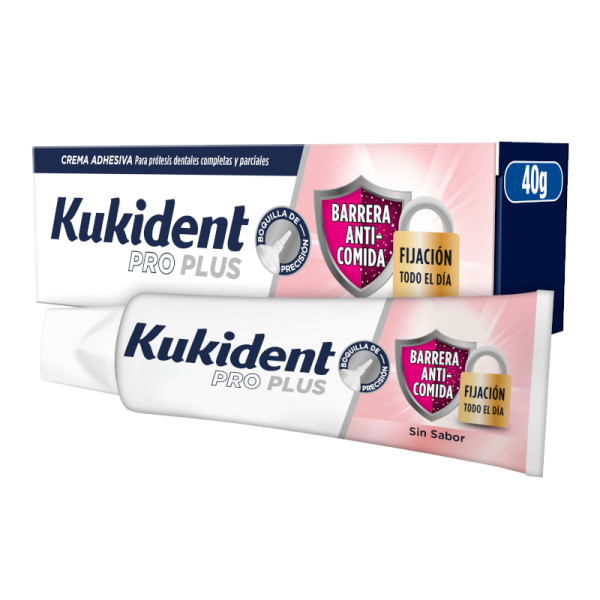 Kukident Pro Plus Barrera Anti-Alimentos - 40G