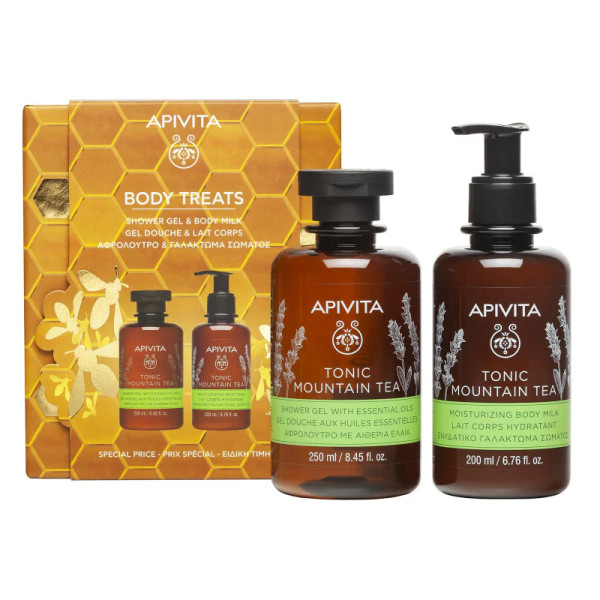 Apivita Body Treats Mountain Tea . Coffret