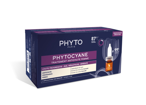 Phytocyane Cuidado Antiqueda Progressiva Mulher - 5ml (x12 unidades)