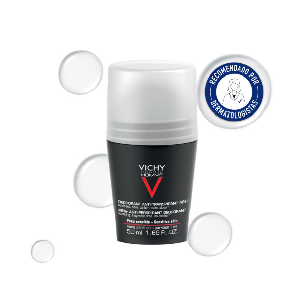 Vichy Homme Desodorante Roll On Piel sensible 48h - 50ml