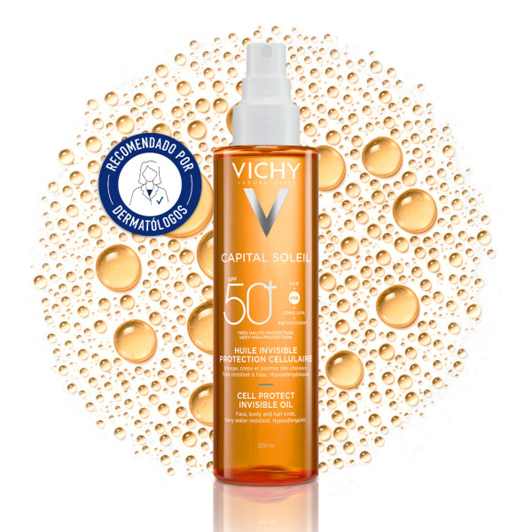 Vichy Capital Soleil Cell Protect Óleo SPF50+ - 200ml