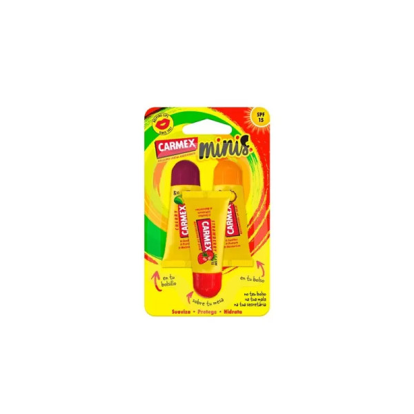 Carmex Tubo Hidratante Labial SPF15_Minis - 5g (Pack Triplo)