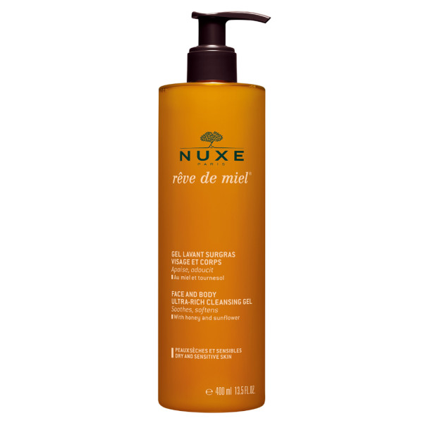 Nuxe Rêve de Miel  Gel de Limpeza Rosto & Corpo - 400ml