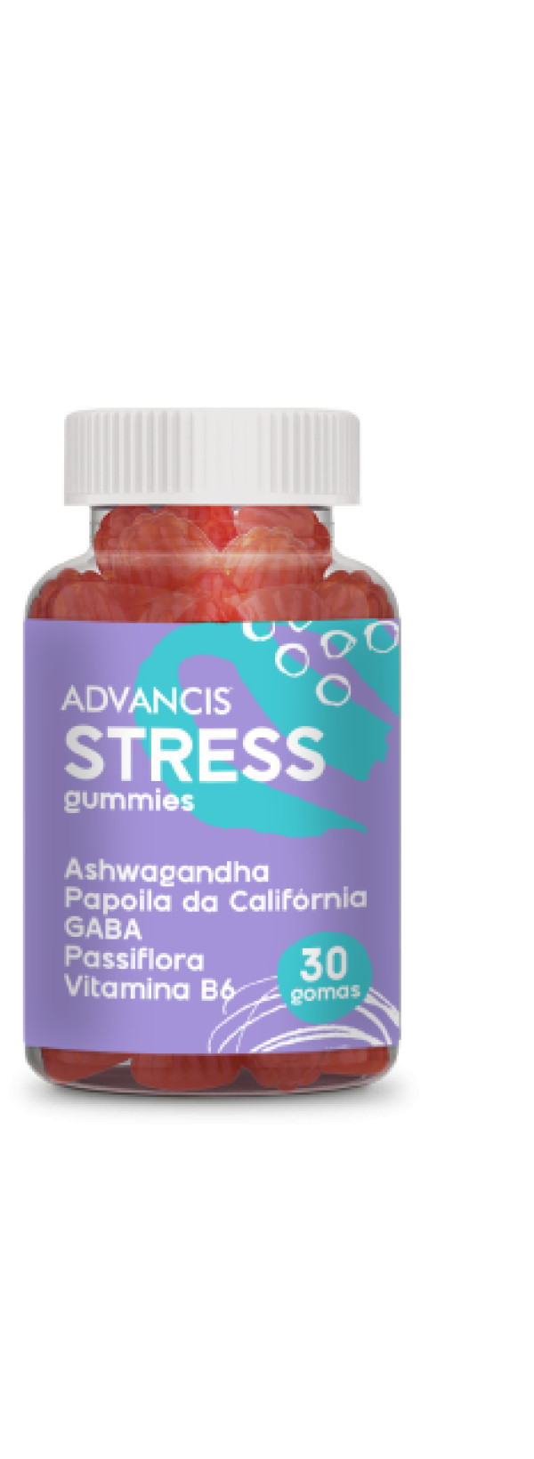 Advancis Stress Gummies Cereja (x30 gomas)