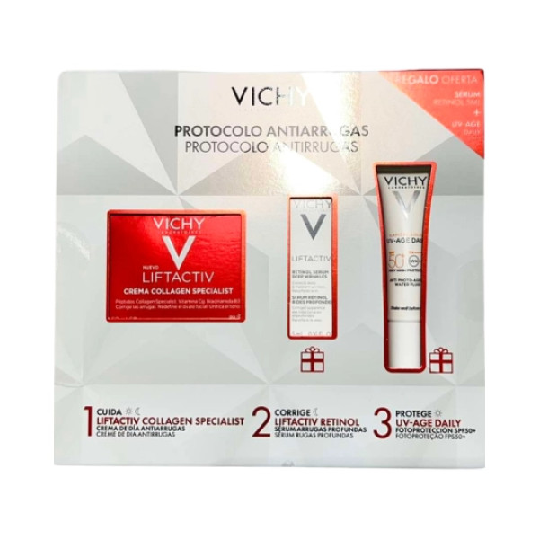 Vichy Liftactiv Colagen . Protocolo Antirrugas