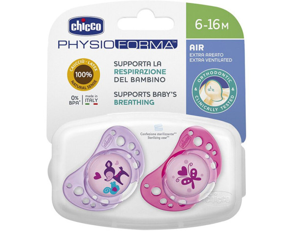 Chicco Chupeta 6-16 meses x 2(embalagem de oferta em campanha)