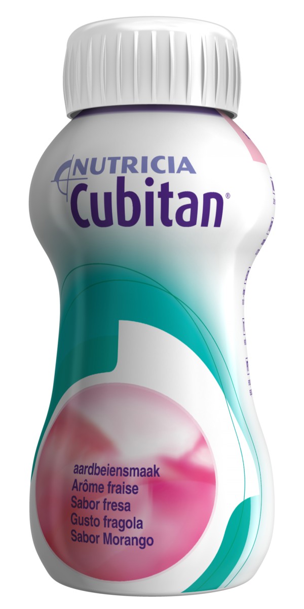 Cubitan_ Solución FRESA - 200ml (x4 frascos)