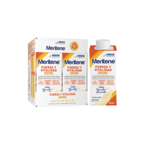 Meritene Força Vital Drink Baunilha - 180ml (x4 unidades)