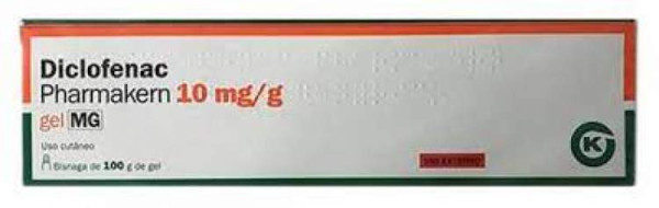 Diclofenac Pharmakern 10 mg/g gel - 100 g