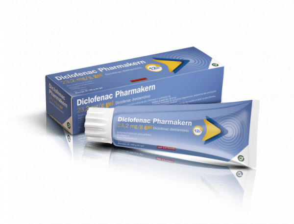 Diclofenac Pharmakern 23,2 mg/g gel - 180g