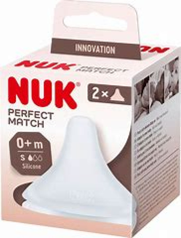Tetina de silicona anticólico Nuk Perfect Match _ S (x2 unidades)