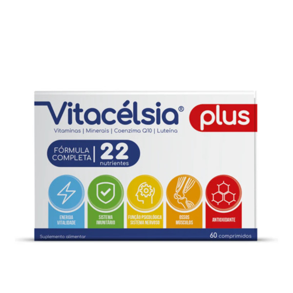 Vitacelsia Plus Q10 comprimidos c/ Magnésio e Q10 (x60 unidades)