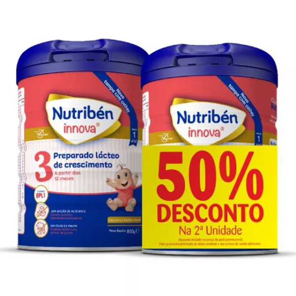 Nutriben Innova 3 Leite Crescimento - 800g (x2unidades)