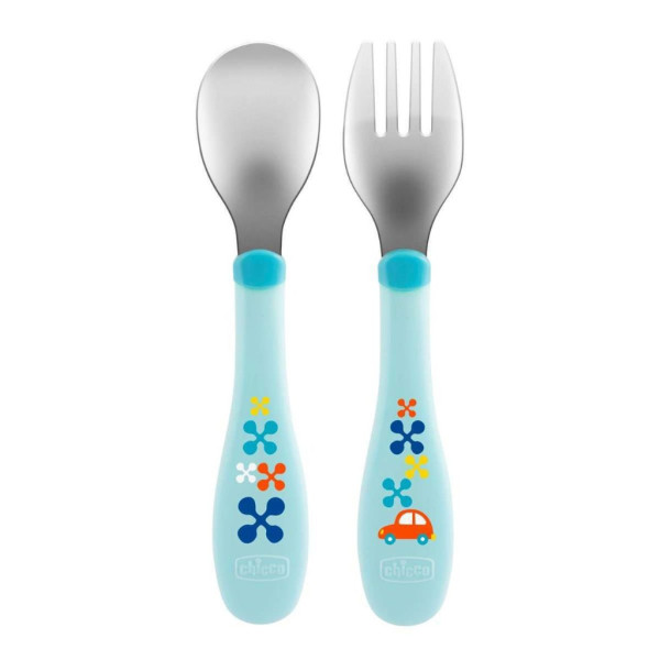 Chicco Talheres Inox Boy/Neutro_ 18M+