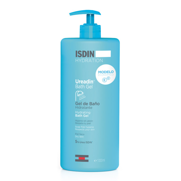 ISDIN Ureadin Bath Gel 1000ML - Gel de Banho para pele seca, sem sabão