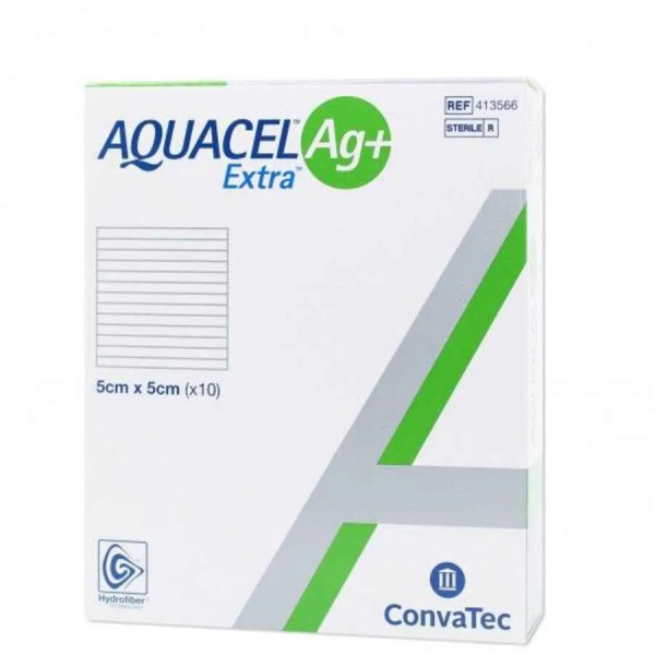 Aquacel Ag+ Extra Penso Estéril - 5x5cm (x10 unidades)