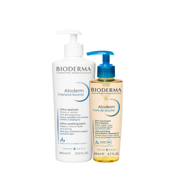 Atoderm Bioderma Intensive Baume - 500ml + Óleo Duche - 200ml