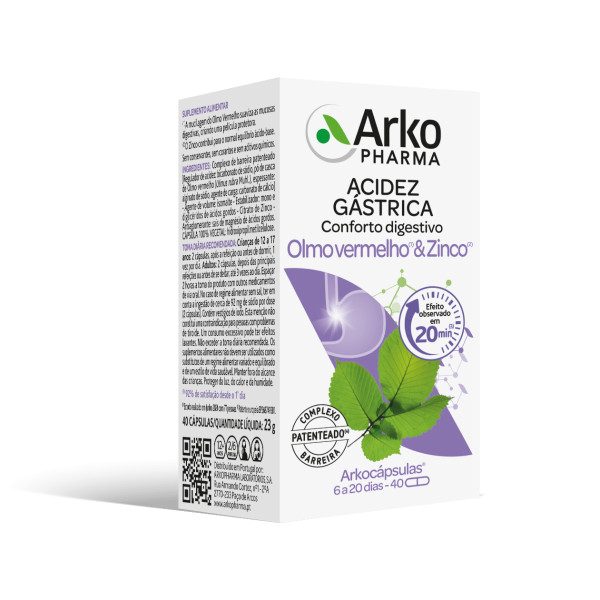 Arkocapsulas Olmo Vermelho & Zinco (x40 cápsulas)